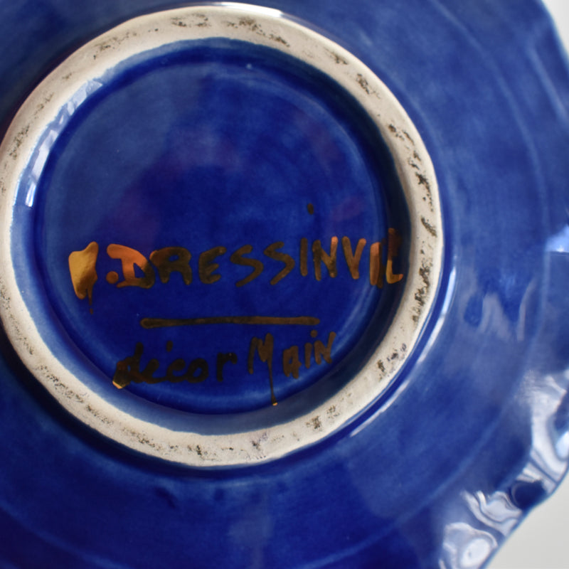 ア.ドラサンヴァル A.Dressinval コーヒーカップ＆ソーサー Blue C