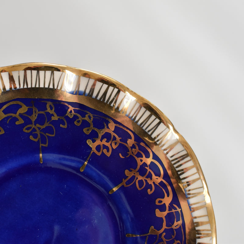 ア.ドラサンヴァル A.Dressinval コーヒーカップ＆ソーサー Blue C