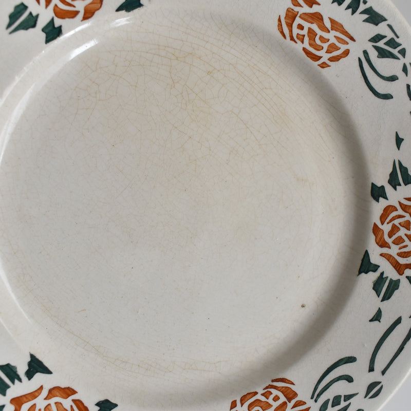 Vintage Dessert Plate Gien Roxanne G