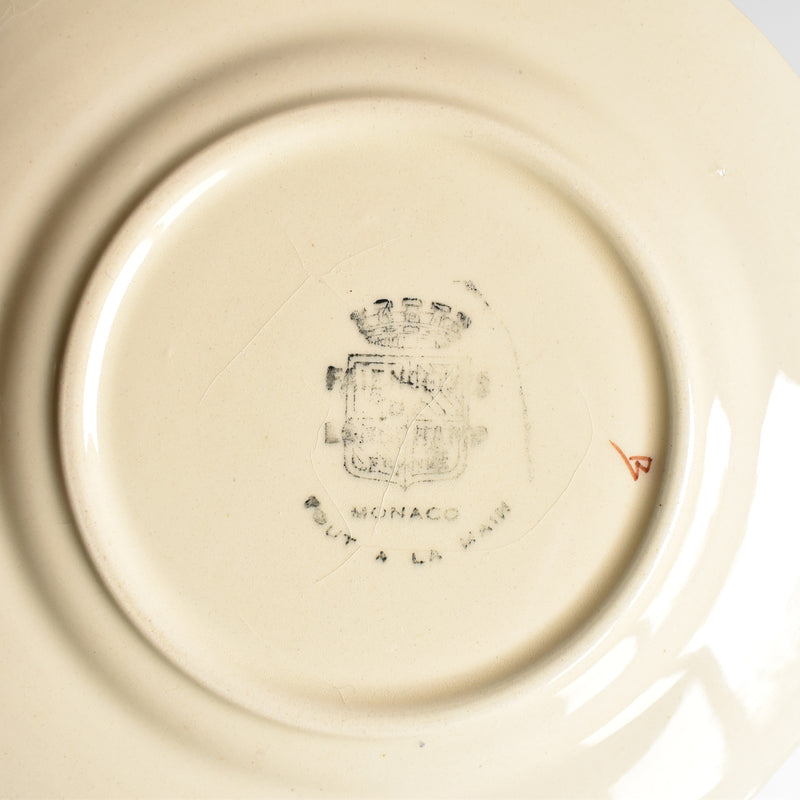 Vintage Dessert Plate Longchamp Monaco A