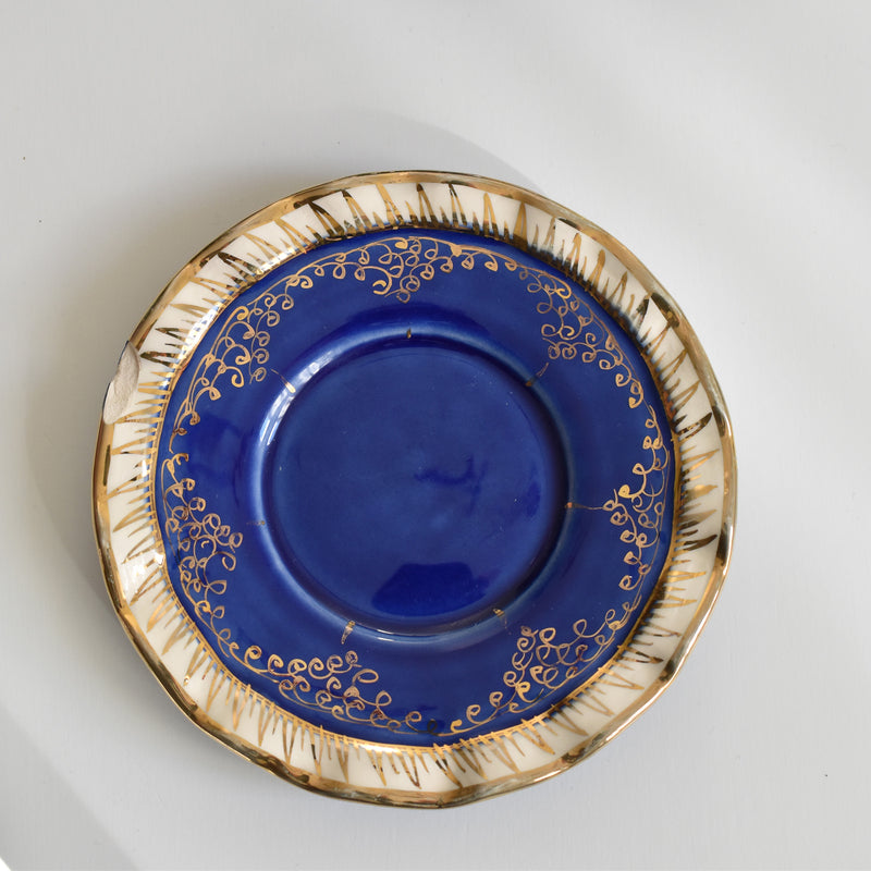 ア.ドラサンヴァル A.Dressinval コーヒーカップ＆ソーサー Blue D