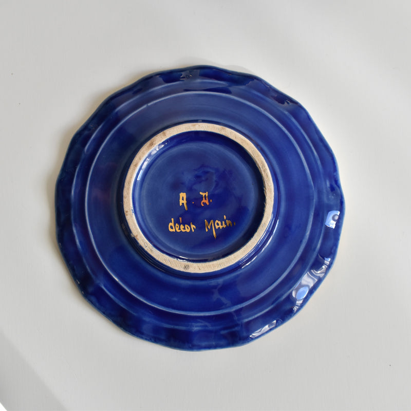 ア.ドラサンヴァル A.Dressinval コーヒーカップ＆ソーサー Blue D