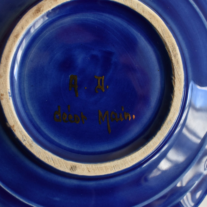 ア.ドラサンヴァル A.Dressinval コーヒーカップ＆ソーサー Blue D