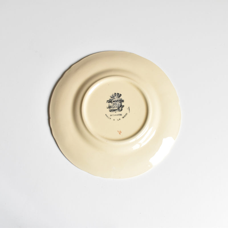 Vintage Dessert Plate, Longchamp Monaco B