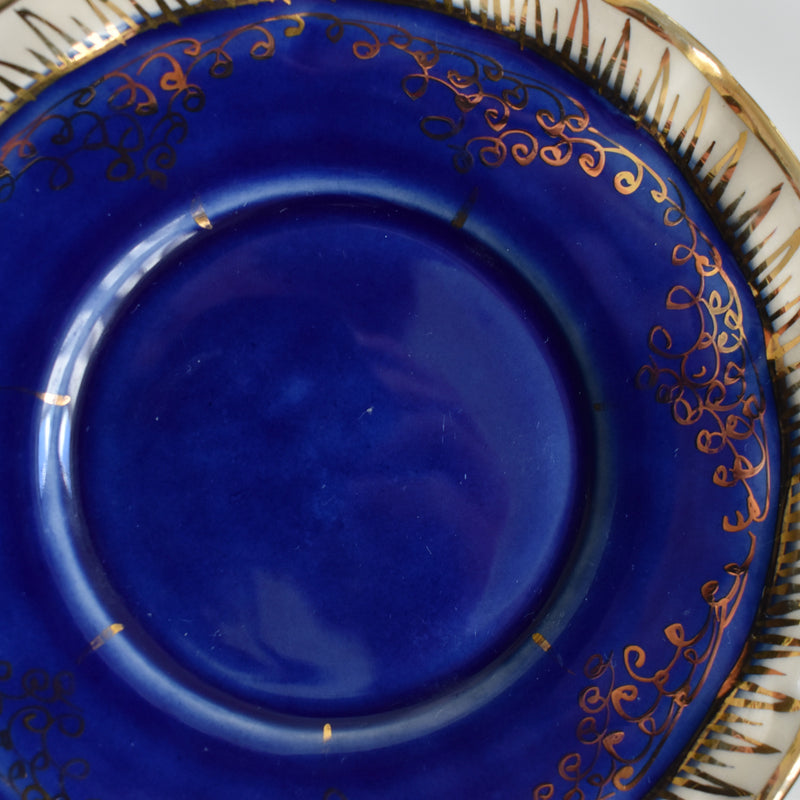 ア.ドラサンヴァル A.Dressinval コーヒーカップ＆ソーサー Blue D