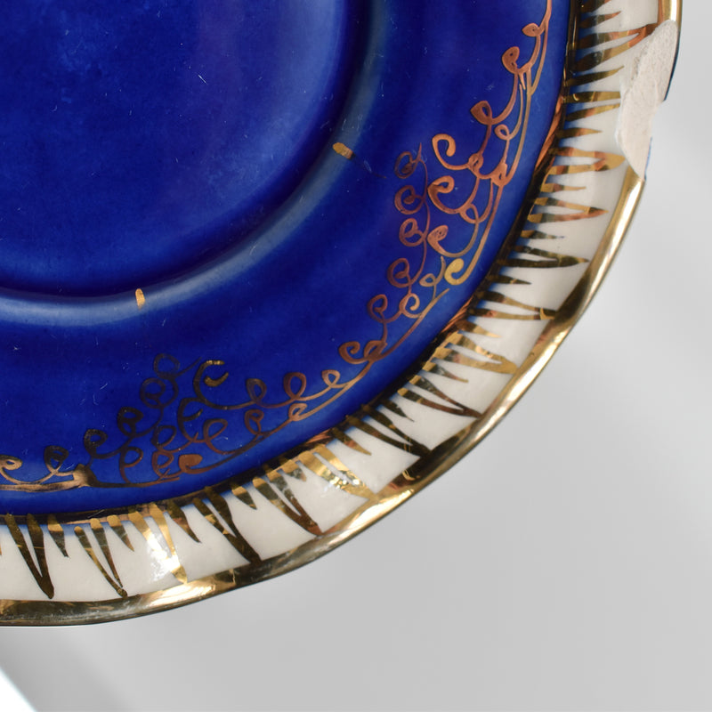 ア.ドラサンヴァル A.Dressinval コーヒーカップ＆ソーサー Blue D