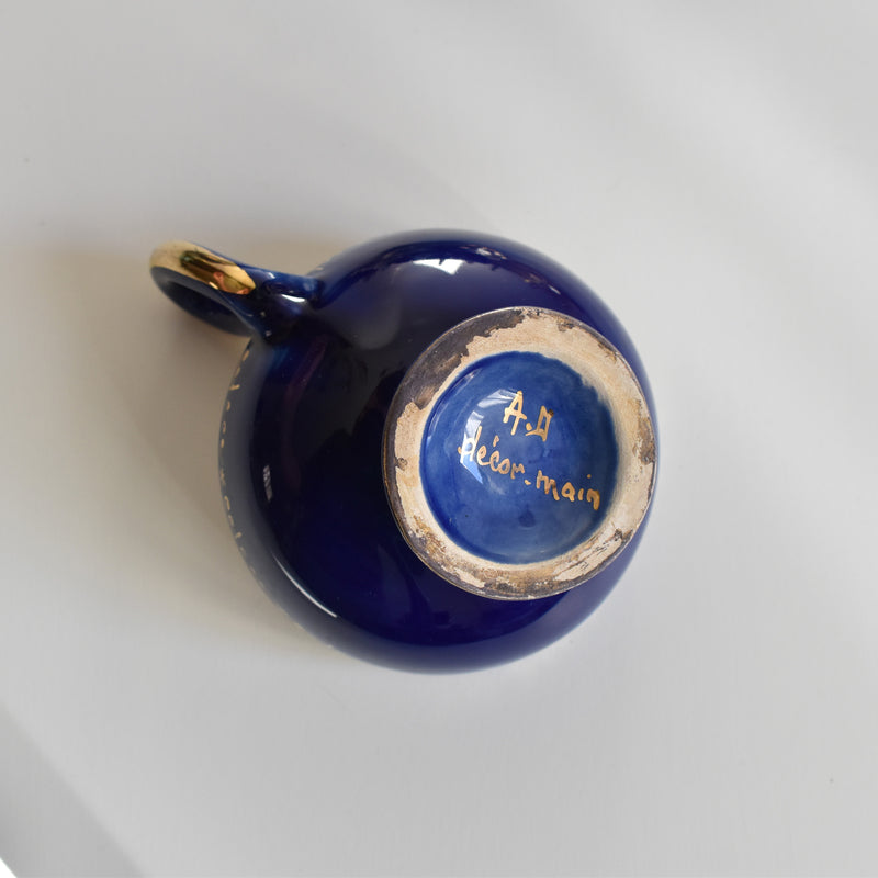 ア.ドラサンヴァル A.Dressinval コーヒーカップ＆ソーサー Blue D