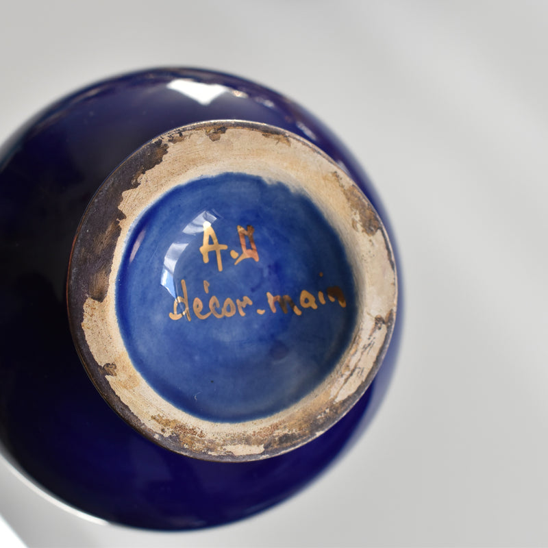 ア.ドラサンヴァル A.Dressinval コーヒーカップ＆ソーサー Blue D