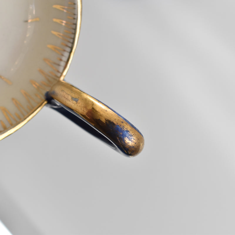 ア.ドラサンヴァル A.Dressinval コーヒーカップ＆ソーサー Blue D