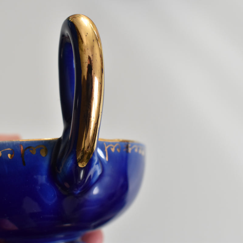 ア.ドラサンヴァル A.Dressinval コーヒーカップ＆ソーサー Blue D