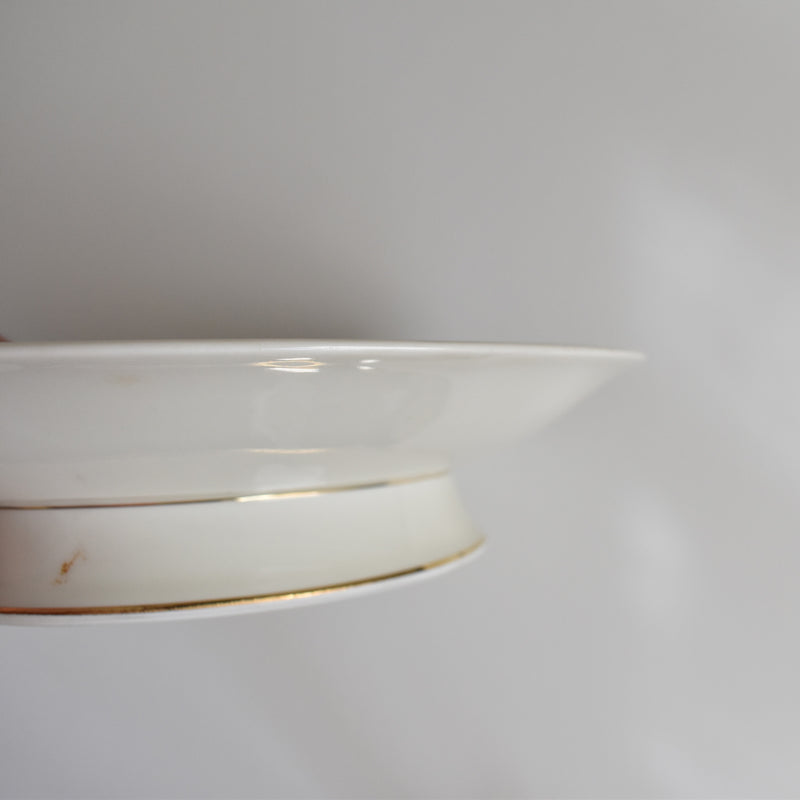 Vintage Footed Plate, Raynaud, Erable