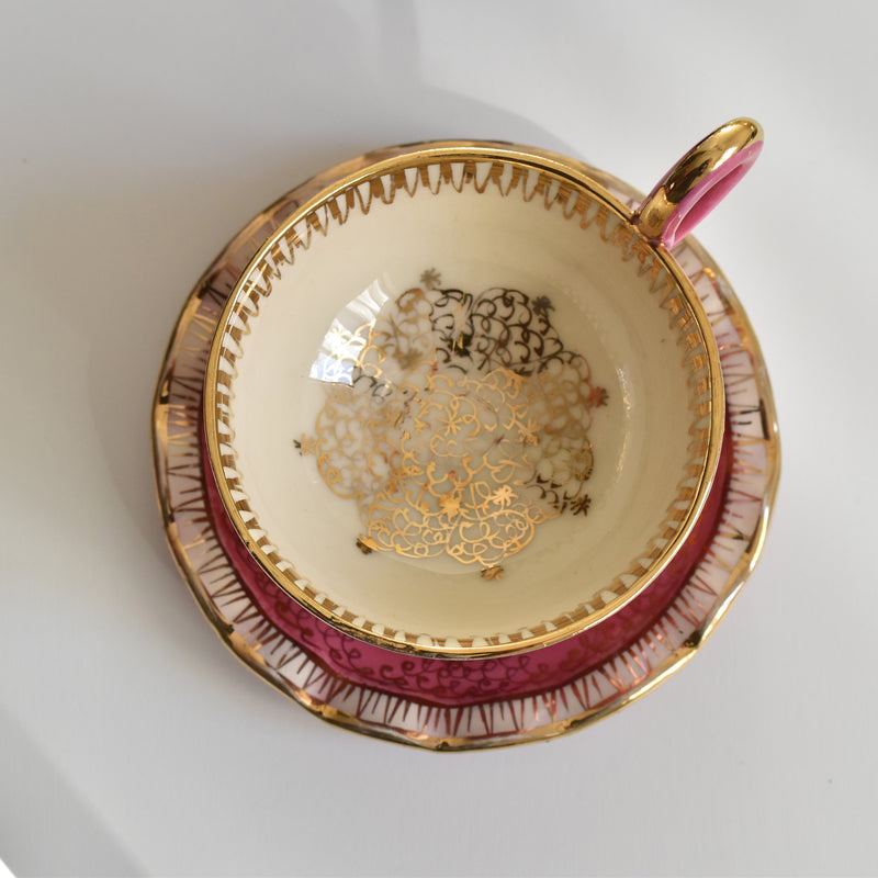 ア.ドラサンヴァル A.Dressinval コーヒーカップ＆ソーサー Pink A