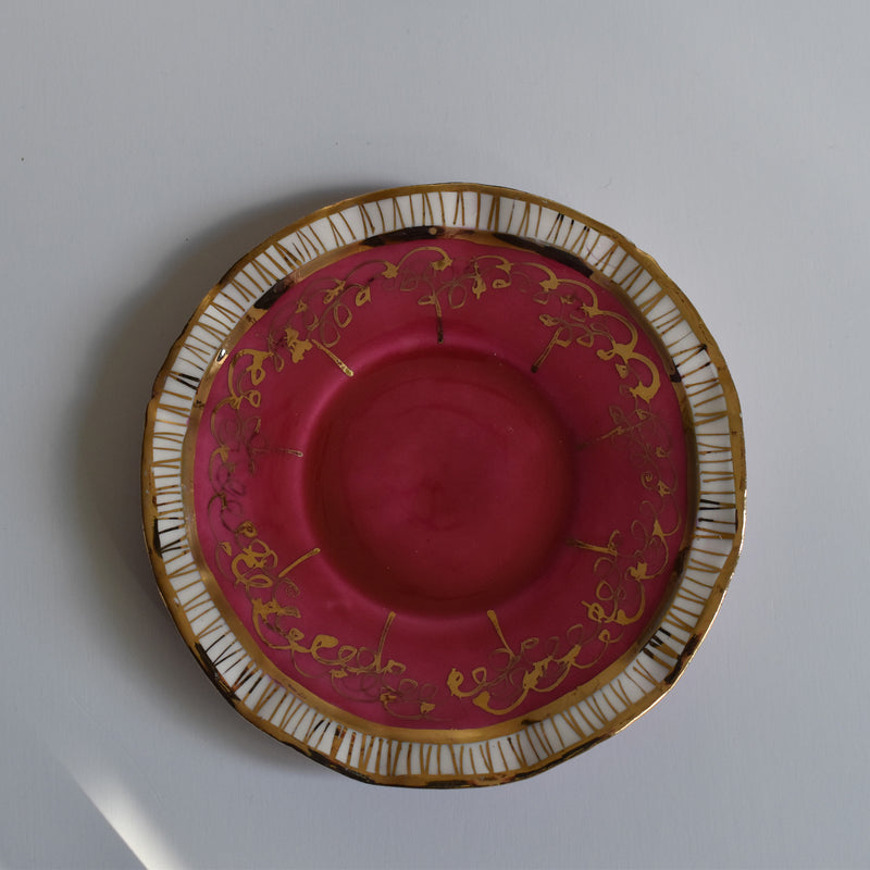 ア.ドラサンヴァル A.Dressinval コーヒーカップ＆ソーサー Pink B