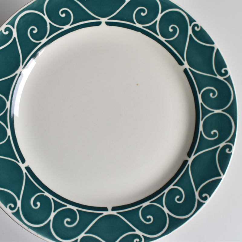 Vintage Dessert Plate Digoin & Sarreguemines Alain A