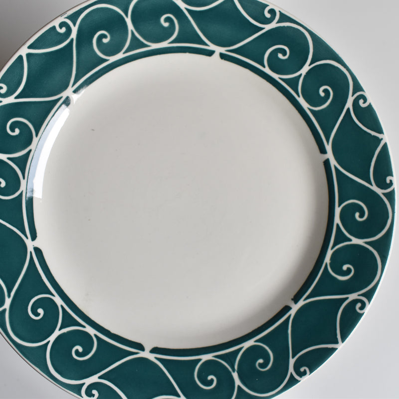 Vintage Dessert Plate Digoin & Sarreguemines Alain C