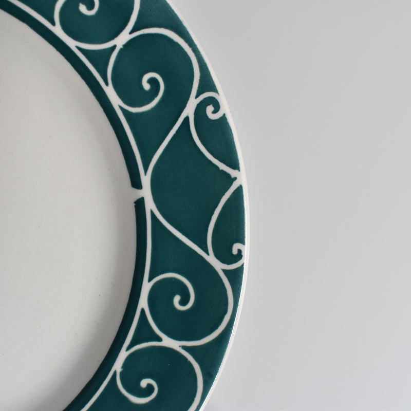 Vintage Dessert Plate Digoin & Sarreguemines Alain C
