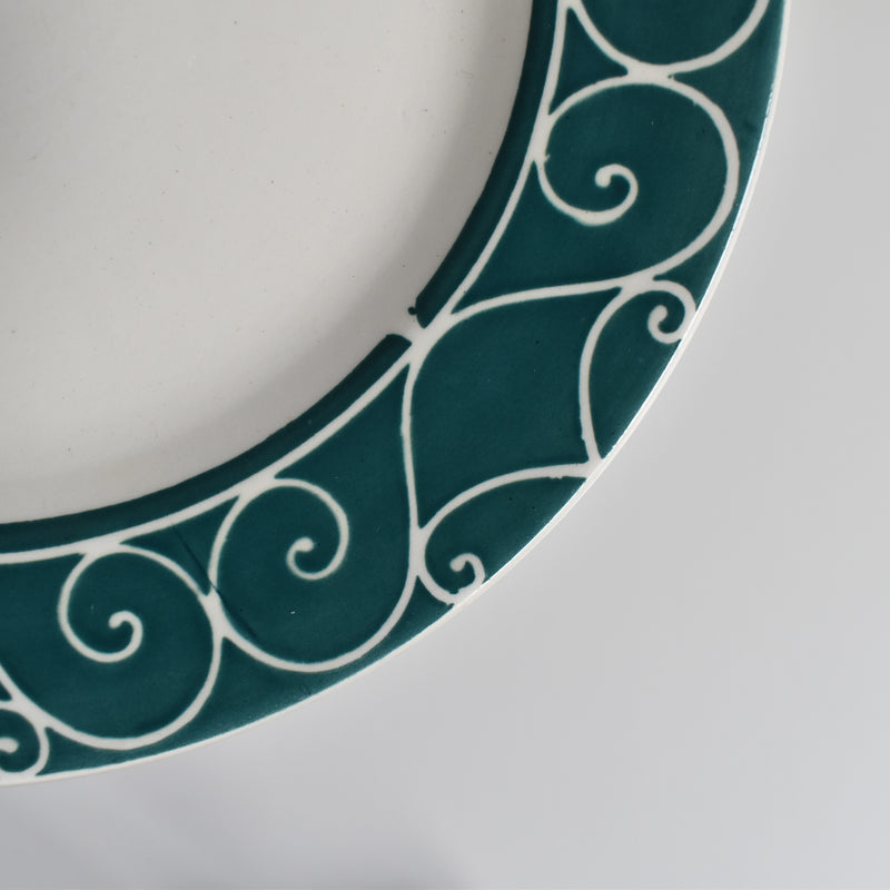 Vintage Dessert Plate Digoin & Sarreguemines Alain C