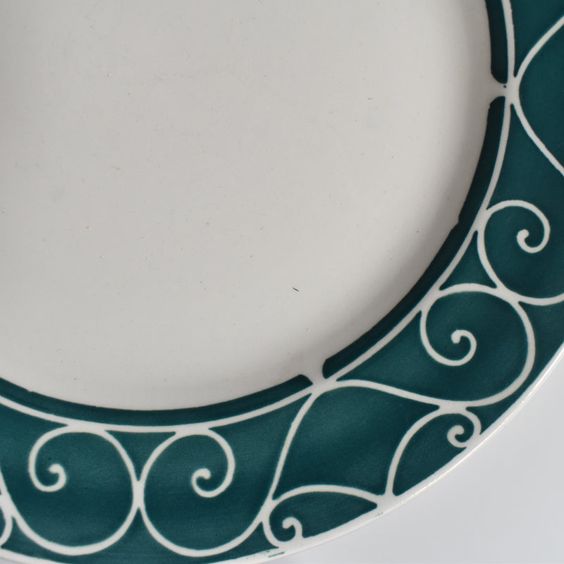 Vintage Dessert Plate Digoin & Sarreguemines Alain C