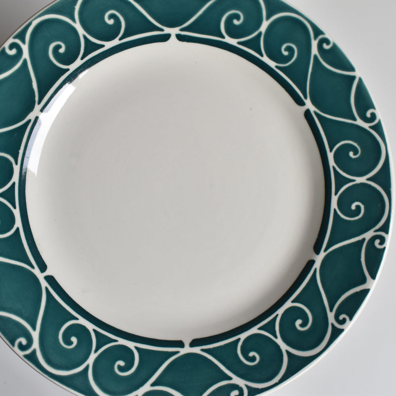 Vintage Dessert Plate Digoin & Sarreguemines Alain D