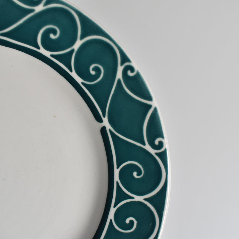 Vintage Dessert Plate Digoin & Sarreguemines Alain D