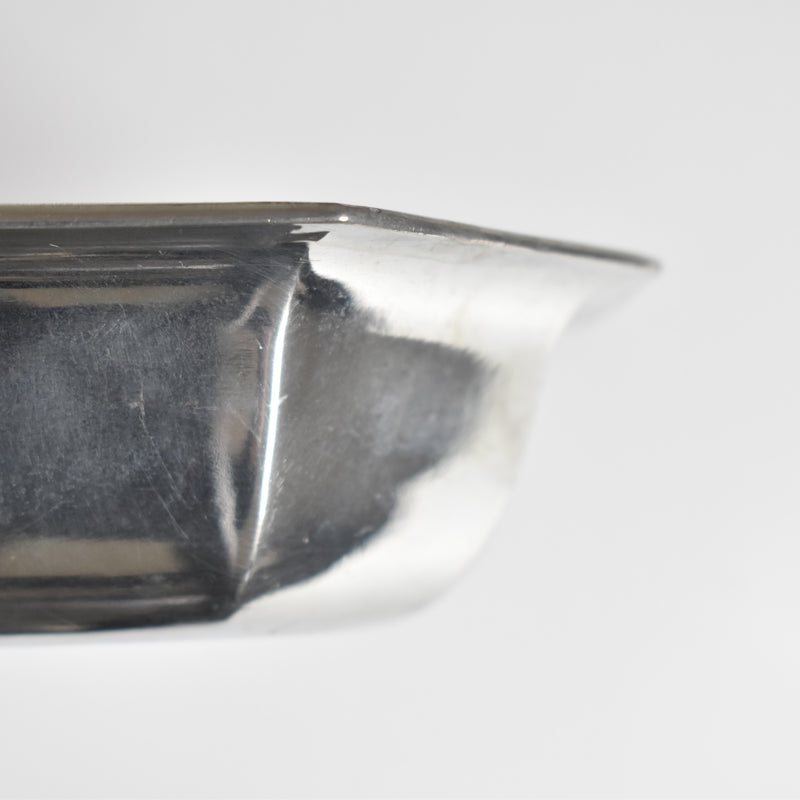 Vintage Pewter Octagonal Coupe