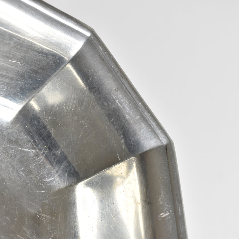 Vintage Pewter Octagonal Coupe