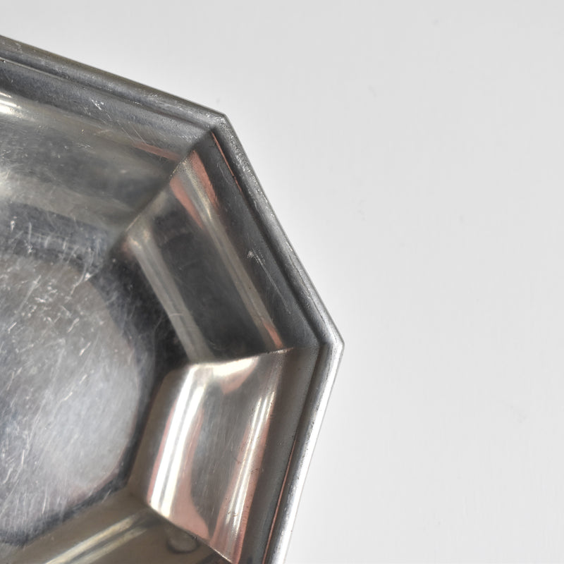 Vintage Pewter Octagonal Coupe