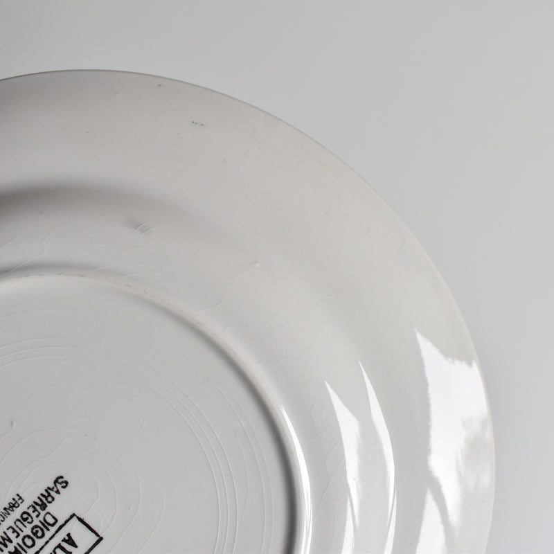 Vintage dessert plate Digoin & Sarreguemines Alain E