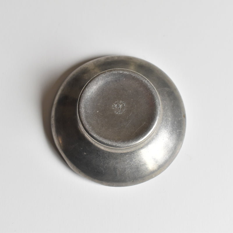 Vintage Pewter and Ceramic Small Coupe