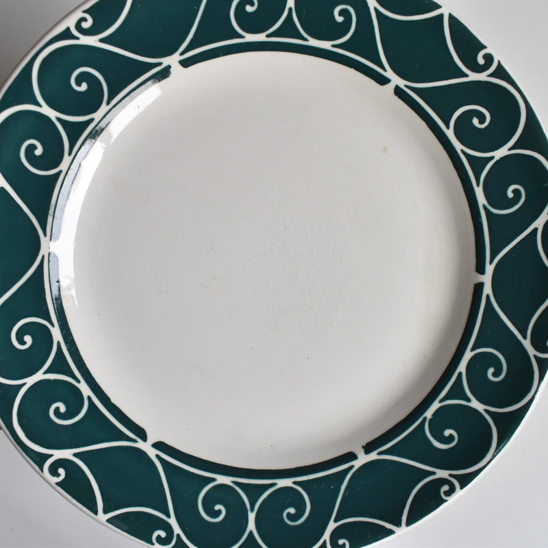 Vintage dessert plate Digoin & Sarreguemines Alain E