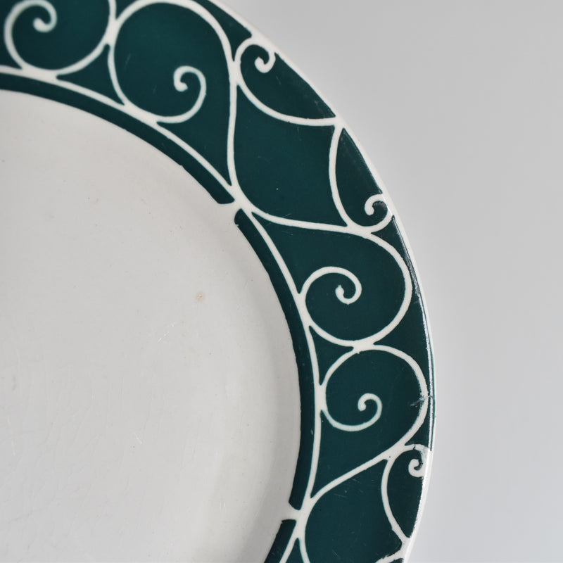 Vintage dessert plate Digoin & Sarreguemines Alain E