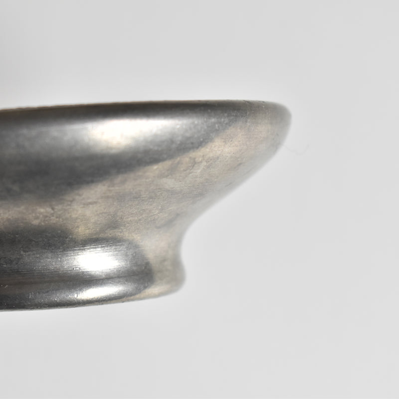Vintage Pewter and Ceramic Small Coupe