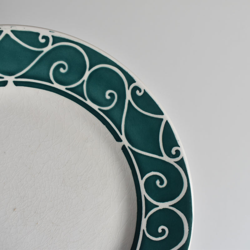 Vintage dessert plate Digoin & Sarreguemines Alain F