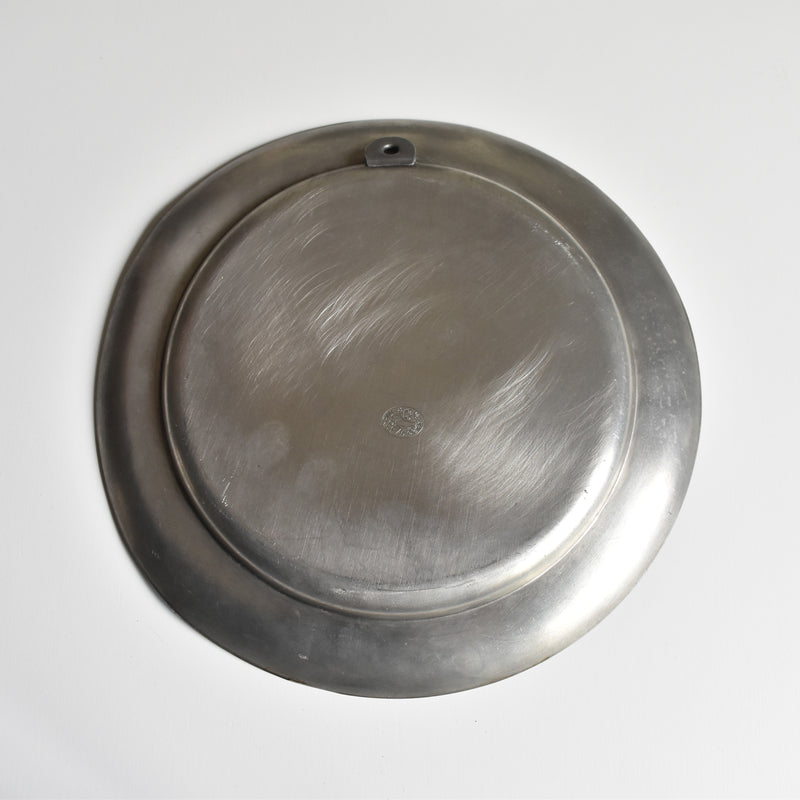 ヴィンテージピューターラウンドプレート