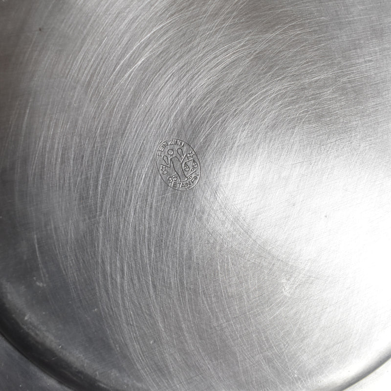 ヴィンテージピューターラウンドプレート