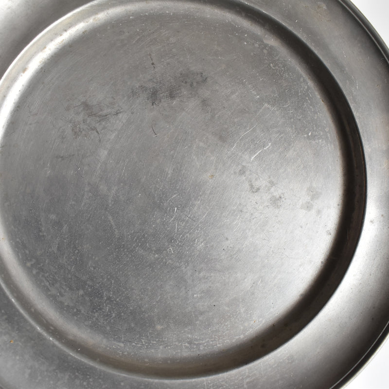 ヴィンテージピューターラウンドプレート