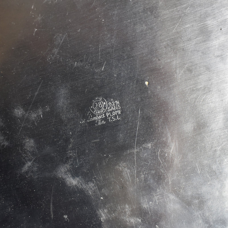 ヴィンテージピューター プレート Papillon