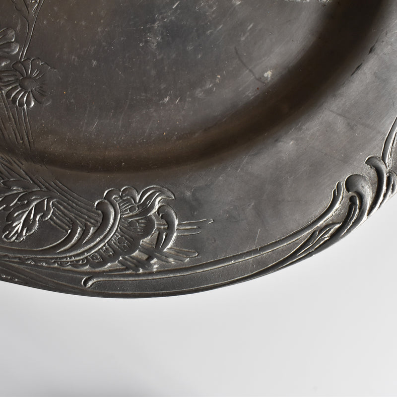 ヴィンテージピューター プレート Papillon