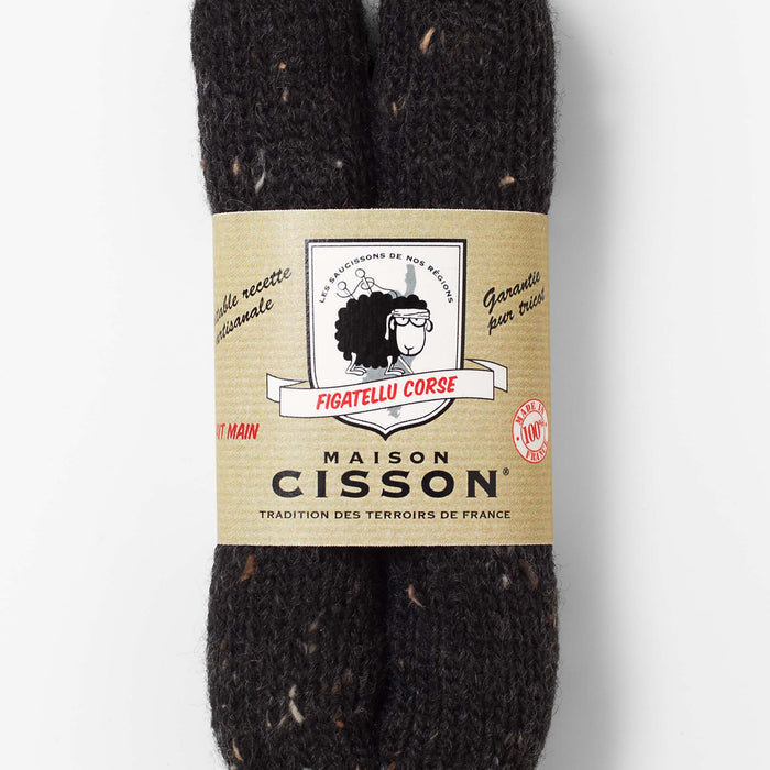 Maison Cisson メゾンシソン 　ニットソーセージ　figatellu corse 紙タグ