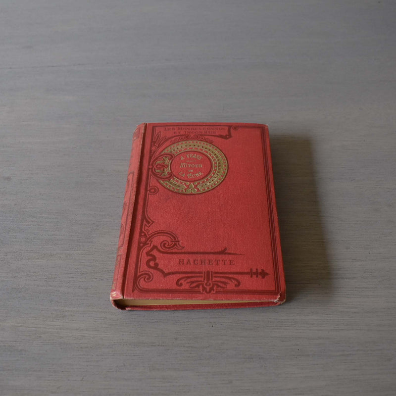 Antique Book - Jules Verne Around the Moon