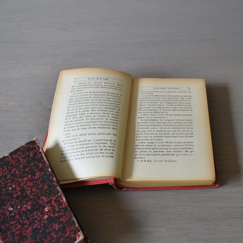 Antique Book - Jules Verne Around the Moon