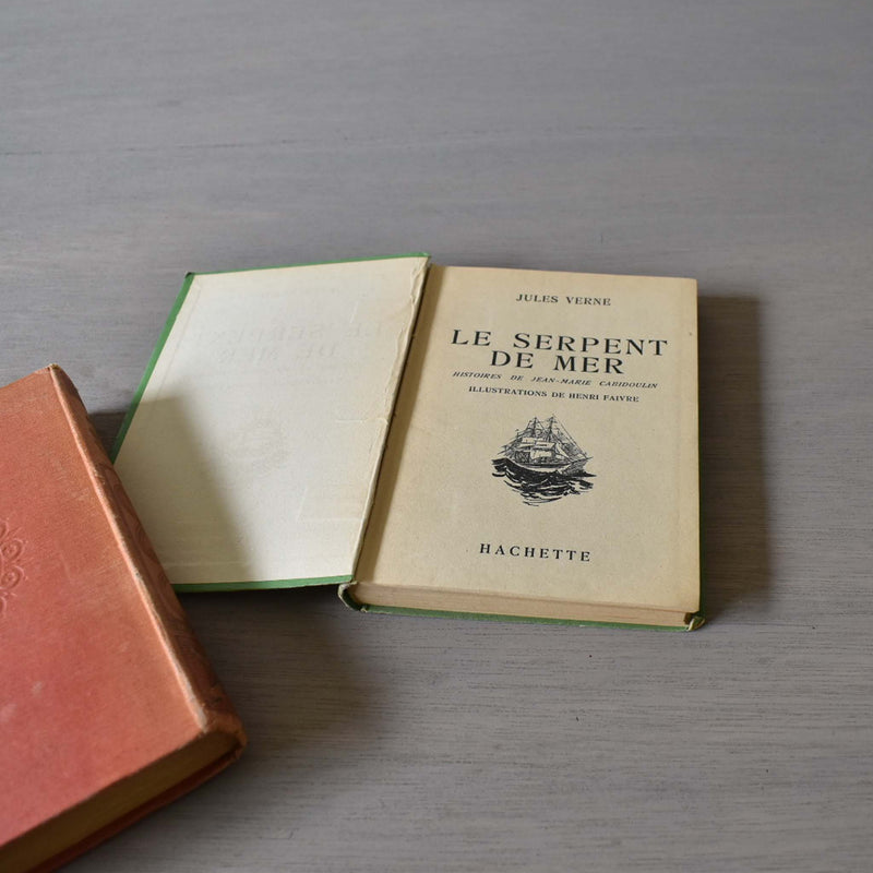 Vintage Book - Jules Verne Le Serpent de Mer