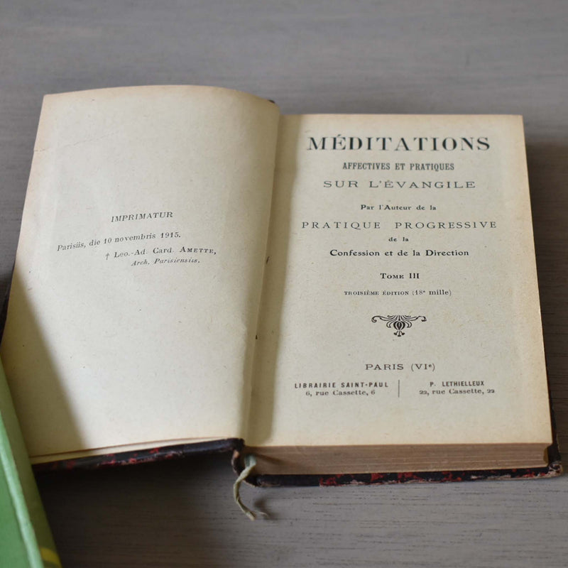 Antique Book: Méditations sur l'évangile