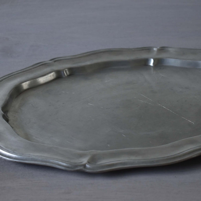 Large Pewter Plate