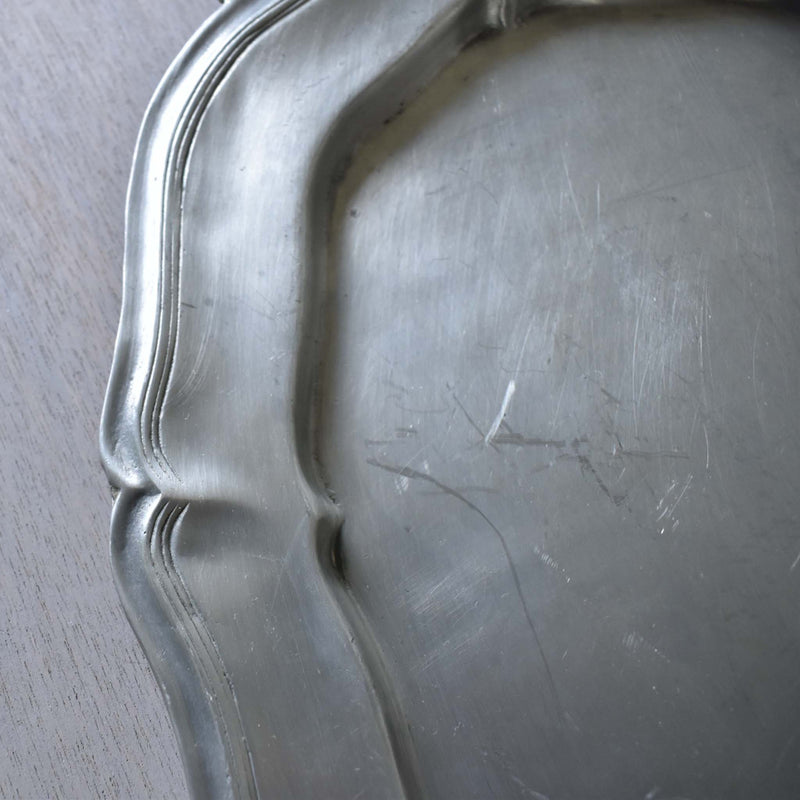 Large Pewter Plate