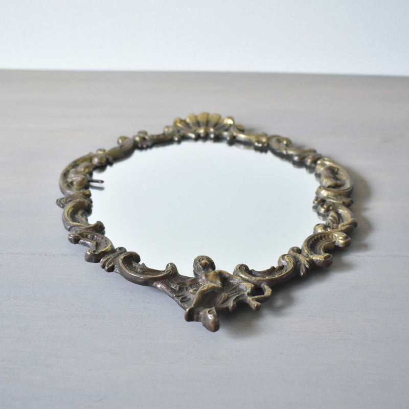 アンティーク ブロンズ鏡