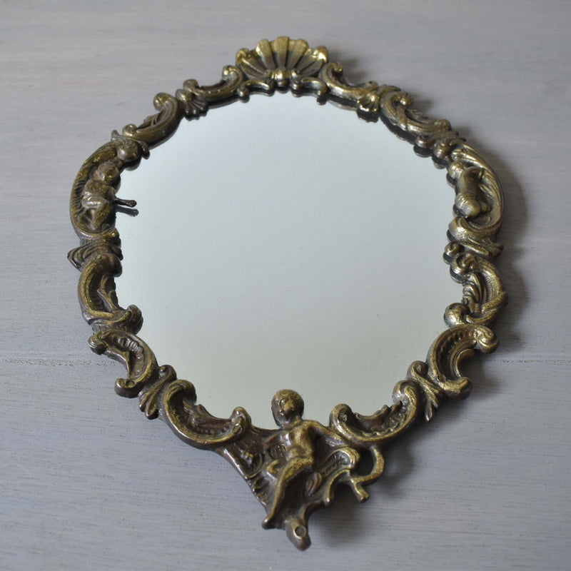 アンティーク ブロンズ鏡