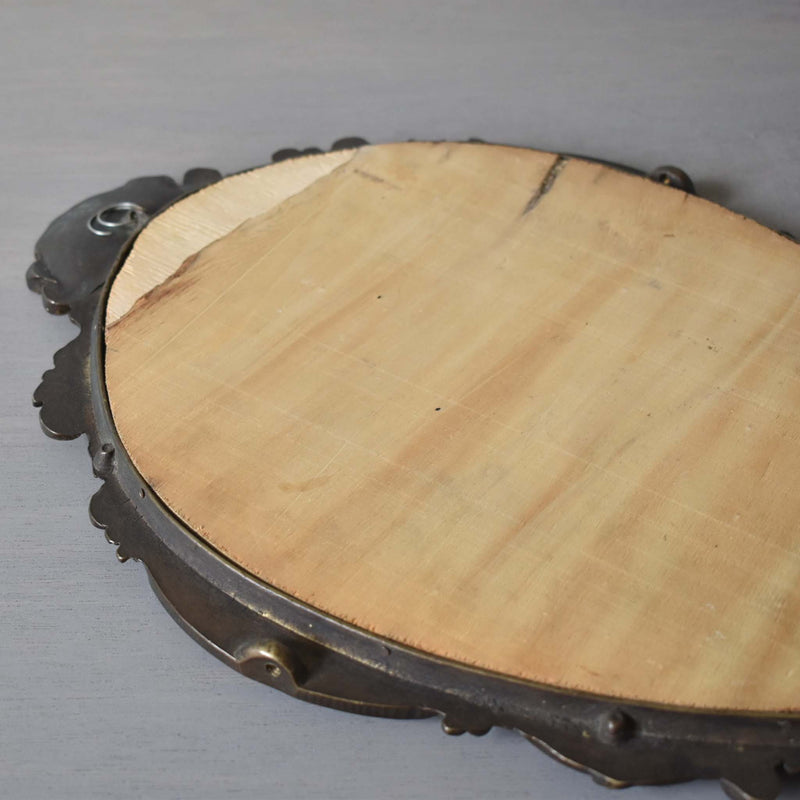 アンティーク ブロンズ鏡