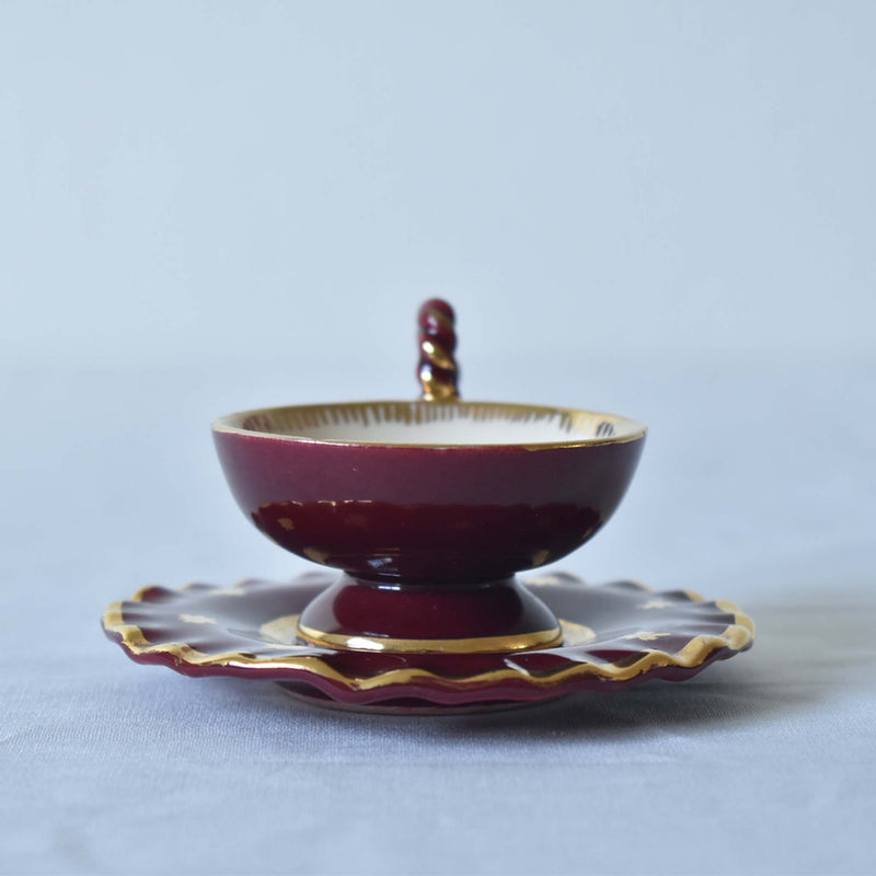 ア.ドラサンヴァル A.Dressinval ミニカップ＆ソーサー 3cm レッド