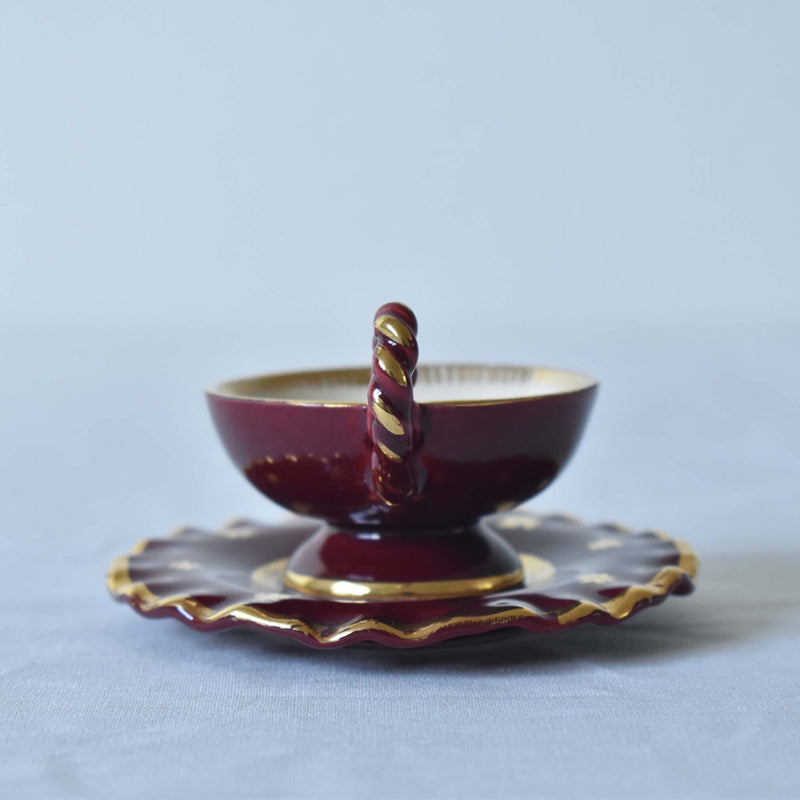 ア.ドラサンヴァル A.Dressinval ミニカップ＆ソーサー 3cm レッド